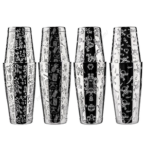 Ensemble de bar Boston professionnel de style américain pour la préparation de cocktails en gros - Product Image 1