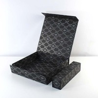 Boîte d'emballage recyclable à logo de taille personnalisée en papier de carton rigide avec aimant boîte cadeau magnétique pliante de luxe avec couvercle magnétique