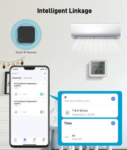 <span class=keywords><strong>Tuya</strong></span> Smart Life App Thermomètre à piles Télécommande WiFi Moniteur LCD Capteur intelligent de température et d'humidité - Product Image 2