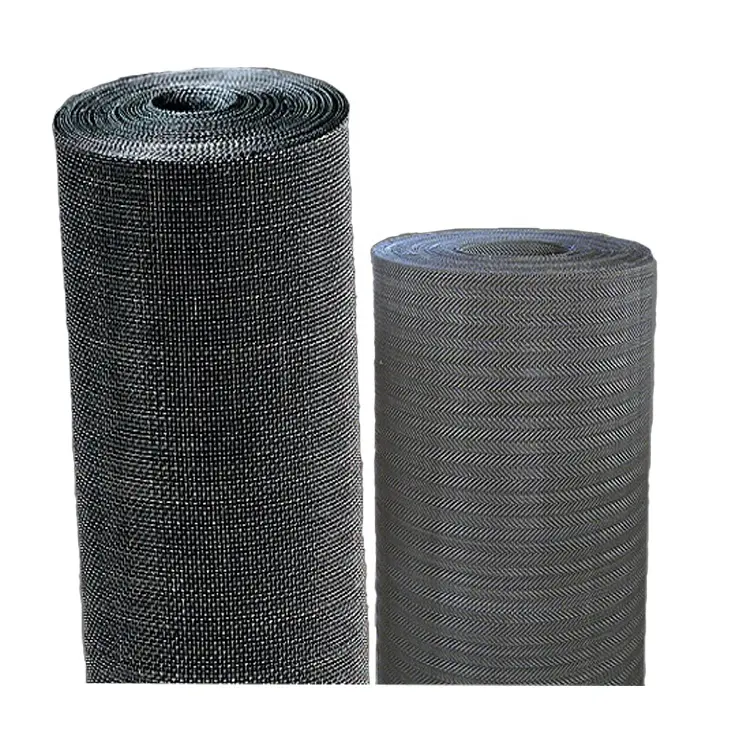 20 40 80 mesh 50 200 Micron campione gratuito twill weave round metal Plastic extruder filter black iron wire mesh cloth