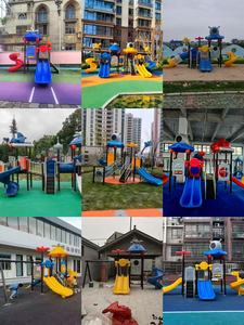 Équipement de terrain de jeu extérieur de qualité commerciale, <span class=keywords><strong>en</strong></span> plastique LLDPE, avec toboggans <span class=keywords><strong>en</strong></span> acier galvanisé, ensemble de jeux d'aventure robuste pour parc - Product Image 3