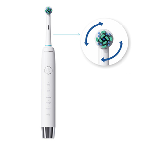 Spazzolino da Denti Rotante a 360° <span class=keywords><strong>con</strong></span> <span class=keywords><strong>Sensore</strong></span> di <span class=keywords><strong>Pressione</strong></span>, Ricarica Induttiva, Impermeabile, Ergonomico per l'Igiene Orale - Product Image 5