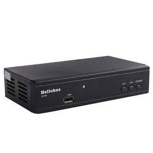 Hellobox v5高清卫星接收器Autoroll Powervu Biss支持cline newcamd骗局USB WiFi DVB-S2高清数字卫星接收器