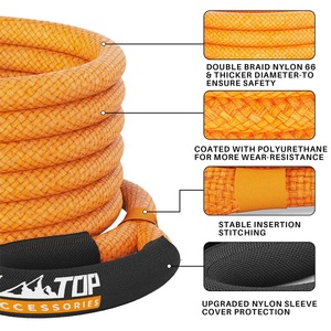 Chất lượng cao <span class=keywords><strong>4x4</strong></span> xe offroad kéo phụ kiện xe Nylon kéo dây 25mm x 6m phục hồi dây động - Product Image 2