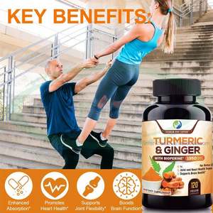 オースレソン プライベートラベル 3500mg ターメリック＆ブラックペッパー ガーリックエキス 健康補助食品 ターメリックジンジャーカプセル - Product Image 5