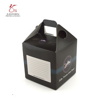 Caja de comida de boda con logotipo personalizado, embalaje transparente con ventanas, tablero de pastel, caja de pastel de cumpleaños con asa