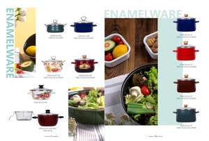 Daile ทนทานคุณภาพสูงเคลือบเครื่องหม้อ <span class=keywords><strong>korkmaz</strong></span> ชุดหม้อเครื่องครัวไม่ติด - Product Image 3
