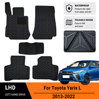 5D-Design Autofußmatten für Toyota Yaris L 2013-2022 Verschleißfest, Wasserdicht, Rutschfest, Faltbares Design