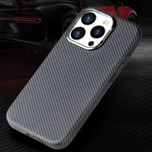 VIETAO 2024 Real Carbon Fiber Phone Case For IPhone 15 Pro Max For Iphone 14 Pro Max Phone Case With Magnetic Wireless Charging