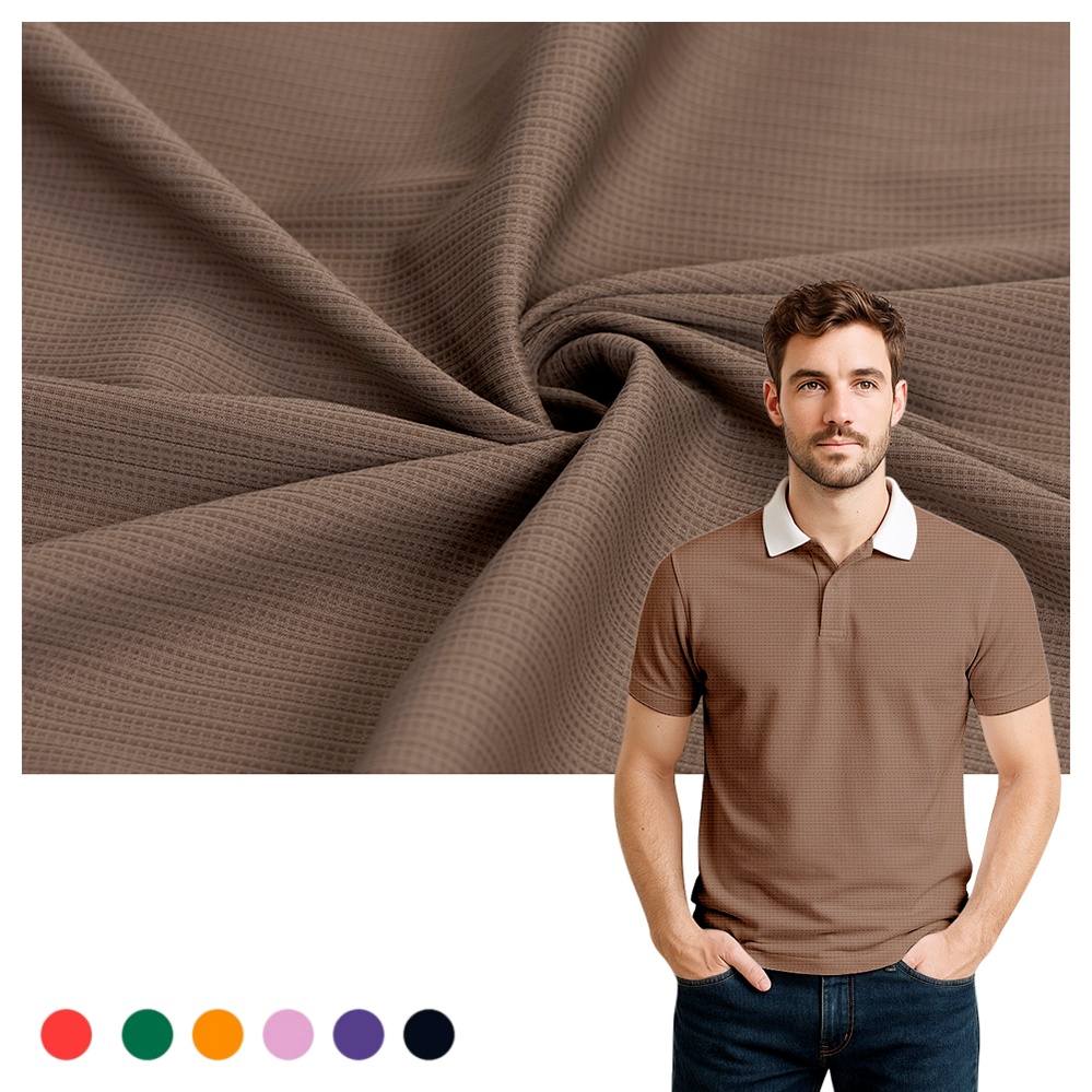 170 GSM Weft Knitting Nylon 78% Spandex 22% Fabric Double-Weave High Elastic Stretch Fabric for Men's T-shirts Leisure Tops