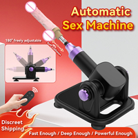 Machine sexuelle motorisée BANSEY avec télécommande, connecteur rapide à trois broches, 21 vitesses, piston linéaire, jouet pour pénétration profonde et orgasme