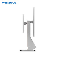 WestarPOS CRS001 Kiosco POS de Alta Gama con Pantalla Dual, Kiosco Todo en Uno para Pedidos Autoservicio para Tiendas Minoristas