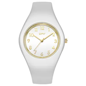廉价定制标志批发彩虹硅胶手表reloj de mujer女士来样定做黑色手表手链