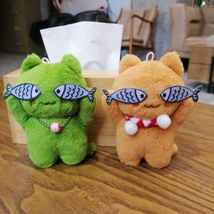 Nuevo Llavero de Peluche Original y Auténtico, Gato Pescador <span class=keywords><strong>Travieso</strong></span> y Tímido, Hecho a Mano Personalizado, Colgante de Peluche DIY - Product Image 2