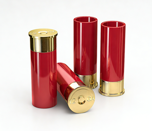 TIGERGOODS Vasos de Plástico Rojos en Forma de Cartucho de Escopeta Calibre 12 para Bar, Fiesta, Boda - Product Image 1