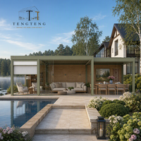 Gazebo extérieur en alliage d'aluminium imperméable avec structure thermolaquée, certifié CE, taille 3x4m pour extérieur, jardin et terrasse