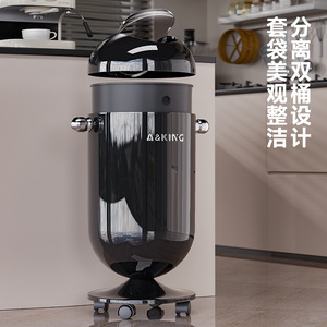 Asking Swing <b>Lid</b> Trash Can 15L Airtight Indoor Plastic Waste <b>Bin</b> - Product Image 2