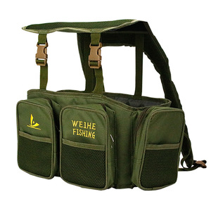 Sac à dos de pêche en nylon vert sportif, sacs de loisirs, sac de pêche en gros, boîte de pêche - Product Image 4
