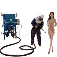 Sablage humide mobile liquide sanlasting portable machine de sablage à vapeur humide sableuse à vapeur en aluminium sableuse