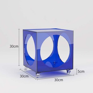 Tavolino Laterale in Acrilico Staccabile per Ufficio Domestico, Tavolino Porta Libri, Tavolino da Caffè in <span class=keywords><strong>Plexiglass</strong></span> - Product Image 1