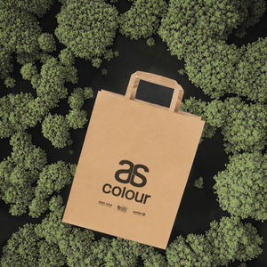 Bolsas de Papel Kraft Biodegradables Impresas Personalizadas para Llevar Comida, para Restaurantes, Entrega de Alimentos, Supermercados, con su Propio Logotipo - Product Image 3
