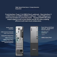 Ordinateur de bureau Lenovo ThinkCentre S500 de performance supérieure, nouveau modèle US, processeur Intel Core Ultra 5-225 10 cœurs, 8 Go/16 Go de RAM DDR5, SSD 256 Go