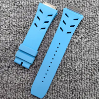 Bracelet de montre en caoutchouc fluoré de haute qualité, respirant, étanche, compatible avec les accessoires de remplacement universels 6702