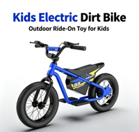 Nouveau Vélo Électrique Enfant en Acier Carbone, VTT, Ensemble de Huit Pièces, Taille 12, Adapté aux Enfants