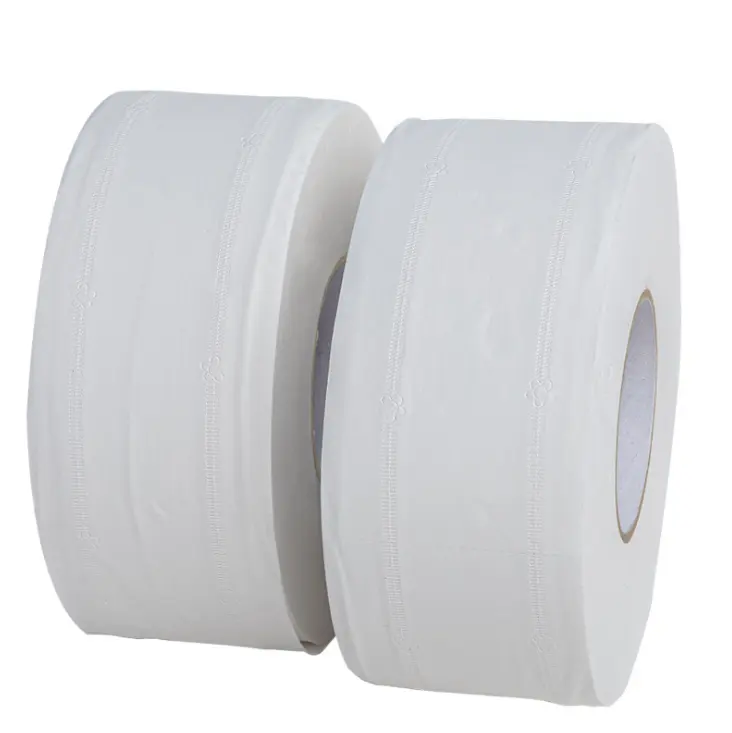 Yüksek emilim büyük tuvalet kağıdı banyo doku rulo tuvalet kağıdı yumuşak ucuz jumbo rulo tuvalet kağıdı