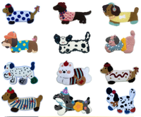 Patchs brodés en gros motif chiot : Nouvelles appliques en tissu pour la décoration de vêtements, sacs et accessoires