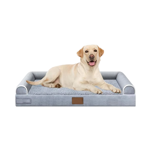 Cama ortopédica moderna y ecológica de primera calidad para perros y gatos con funda extraíble lavable L XL <span class=keywords><strong>XXL</strong></span> - Product Image 1