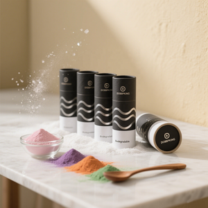 Recipiente de tubo de papel de especias de grado alimenticio reciclable biodegradable impreso personalizado de nuevo diseño con tapa de coctelera de tamiz - Product Image 2