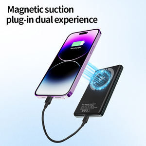 Nouveau <span class=keywords><strong>Powerbank</strong></span> portable sans fil magnétique ultra mince multifonction pour iphone Logo personnalisé 5000mah 15W chargeur rapide Qi2 - Product Image 5