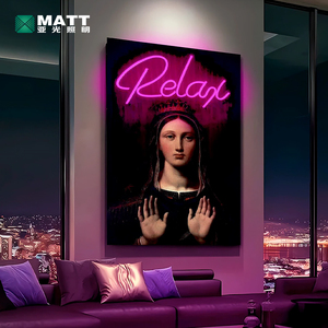 Regalos personalizados, pintura de cultura Pop, arte de neón, póster Led, letrero de neón acrílico personalizado, luces Led regulables para decoración de pared de habitación - Product Image 2