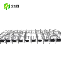 Équipement d'Élevage Porcin Fournisseur Usine Cages de Maternité et de Sevrage pour Porcs