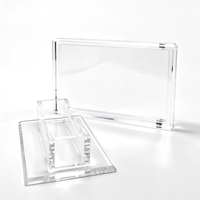Boîtier de protection en acrylique transparent résistant aux UV avec couvercle magnétique de 12 mm d'épaisseur pour cartes gradées PSA BGS avec support en acrylique