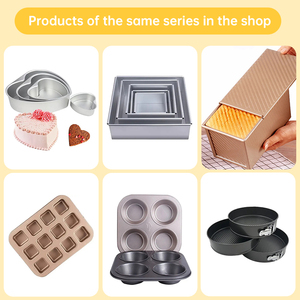 Cao reposteria vòng hình dạng 10 kích thước Baking <span class=keywords><strong>Pan</strong></span> không dính nhà bếp lò vi sóng nhôm khuôn bánh với đáy có thể tháo rời - Product Image 6