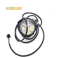 Feu avant LED étanche pour vélo avec connecteur corne SM illuminé par quatre perles phare accessoire Ebike