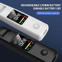 Alcoholímetro Compacto A20 con Sensor Semiconductor, Pantalla LCD HD, Alarma de Audio, Apagado Inteligente, Bajo Consumo, Carga Tipo-C para la Seguridad Familiar