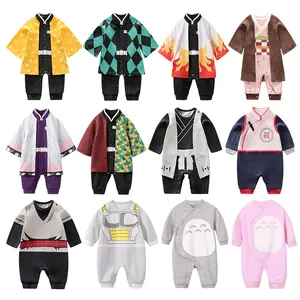 Baju Bayi Baru Lahir Katun Pakaian Pasar Balita Baju Anak Lengan Panjang Anime Romper Anak Laki-laki Pakaian Bayi Grosir