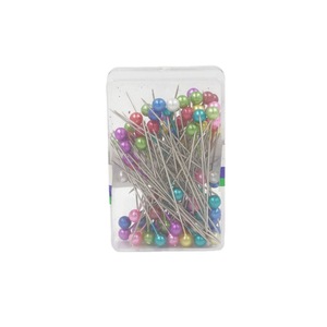 Dressmaker <b>Pins</b> 1 1/2 Inch Round Head Colorful Pearlescent Sewing <b>Pins</b> For Garment Positioning - Product Image 4