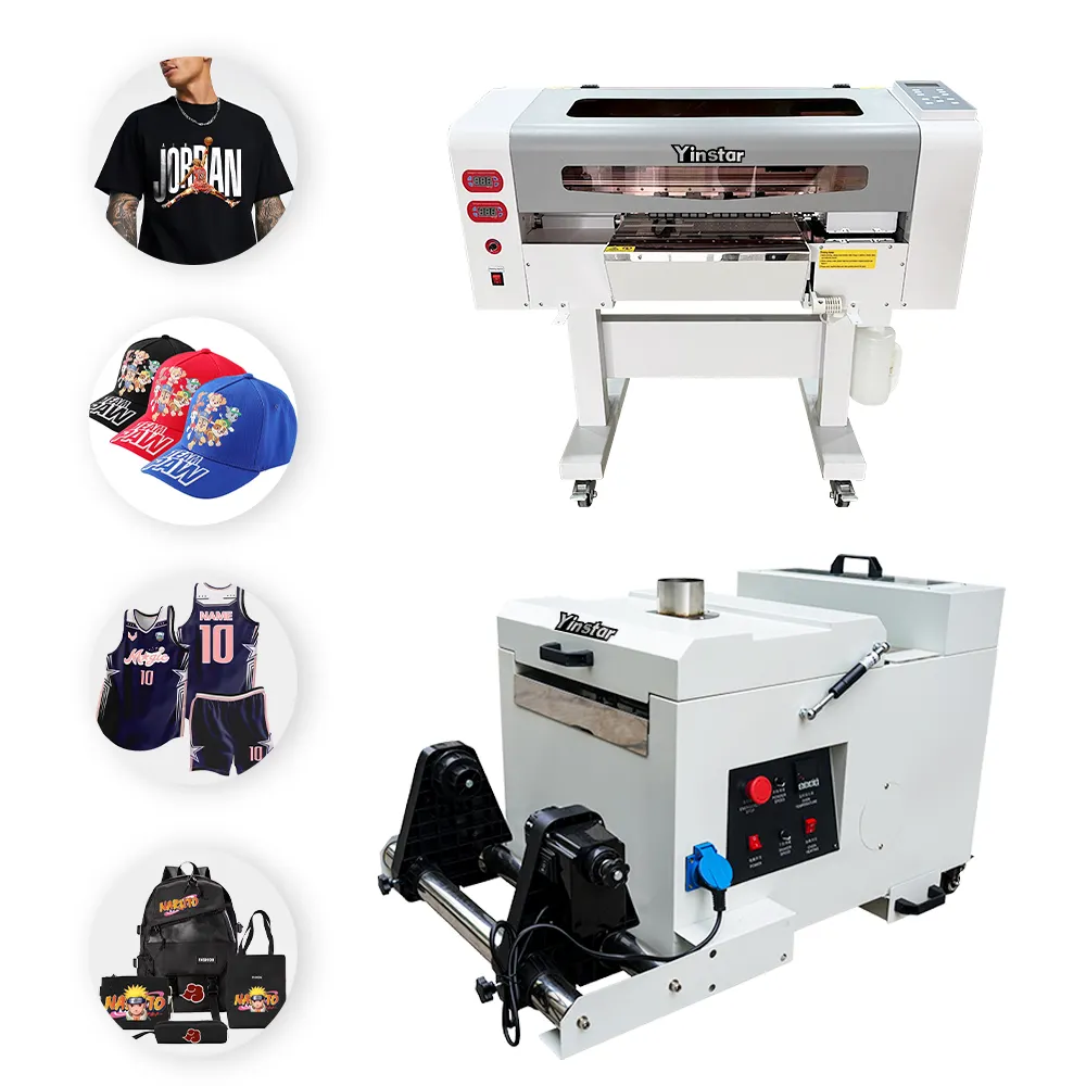 Yinstar A3 DTF Printer 2 i3200 Heads Hot Sale Digital Printing Machine T-shirts Shoes Caps-Small Business Custom Ideas A4 A2 A1