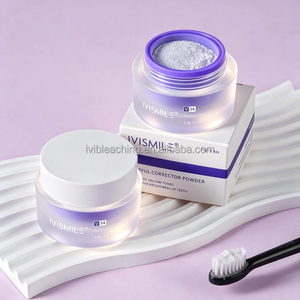 Polvo dental corrector del color morado, amigable con los dientes sensibles, menta, aliento fresco, blanqueador, iluminador, natural <span class=keywords><strong>V34</strong></span>. - Product Image 3