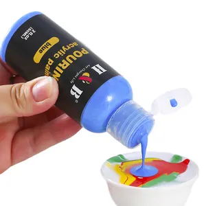 13pcs DIY High-flow Bottled Water Based Acrylic Pouring Paint for art set