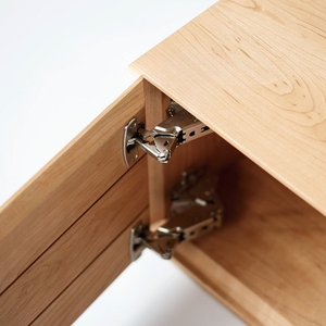 <span class=keywords><strong>Meuble</strong></span> TV sur mesure en bois massif avec tiroirs cannelés, console multimédia en chêne et noyer, <span class=keywords><strong>buffet</strong></span> de rangement <span class=keywords><strong>bas</strong></span> - Product Image 4