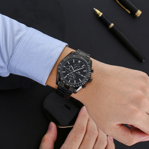 Reloj de Cuarzo Ronda de Lujo para Hombre 2025 - Reloj de Pulsera de Acero Inoxidable, Elegante, Casual y Ejecutivo, Resistente al Agua y a los Arañazos - Product Image 4