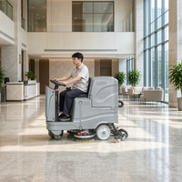 Autolaveuse monobrosse/bisbrosse autotractée de 21/13 pouces pour le nettoyage des sols des halls et couloirs d'hôtels et de complexes hôteliers