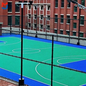Modern <strong>3x3</strong> Portable Basketball Court Mat Interlocking PP Flooring with Anti-Slip Feature for Outdoor Sports or Workshops - Product Image 4