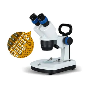 带发光二极管灯的HST-3CAW电动双目显微镜WF10x/20毫米立体变焦显微镜