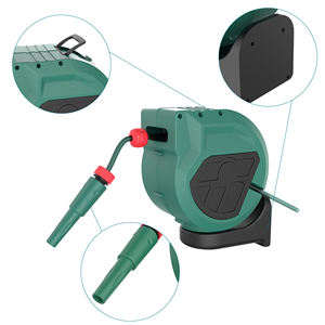 Avvolgitubo HR025-1/2 1/2 ''25m irrigazione retrattile in PVC automatico avvolgitubo da giardino aggiornato regolabile ugello <span class=keywords><strong>Spray</strong></span> - Product Image 4